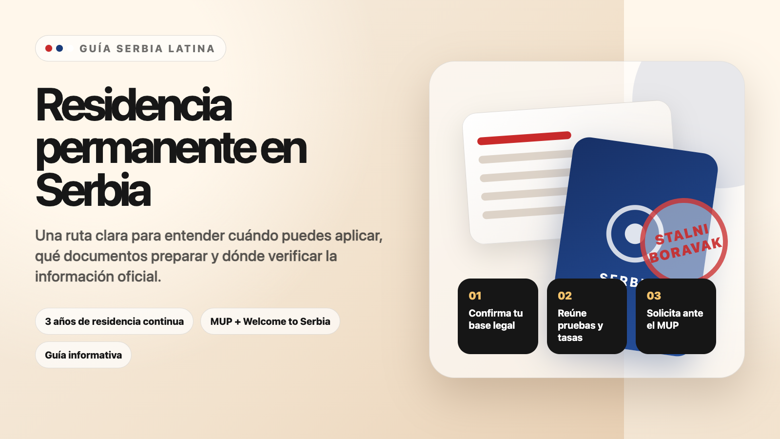 Cómo obtener la residencia permanente en Serbia: guía para latinos